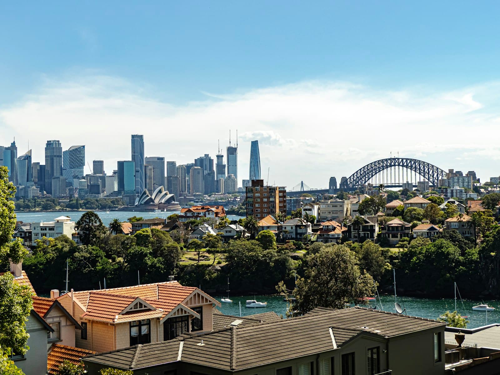 Sydney apartment buildings overlooking the harbour — the type of strata properties this guide covers